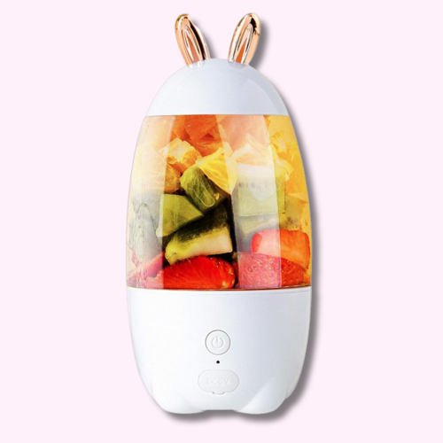 Mixeur de Jus de Fruit Kawaii Blanc Rechargeable