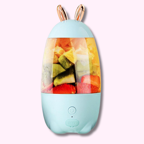 Mixeur de Jus de Fruit Kawaii Bleu Rechargeable