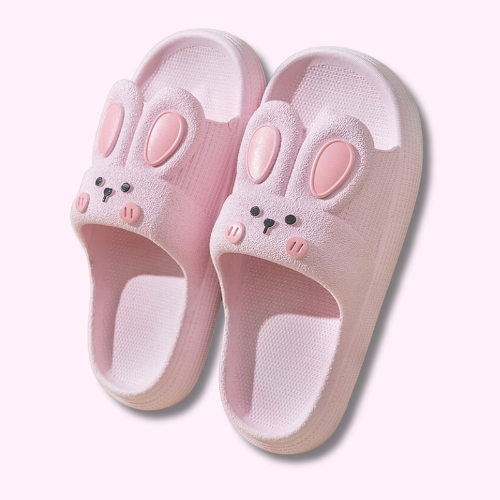 Claquette Pantoufle Sandale Kawaii Lapin Rose